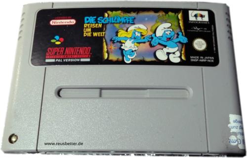 Die Schlümpfe Reisen um die Welt Super Nintendo SNES